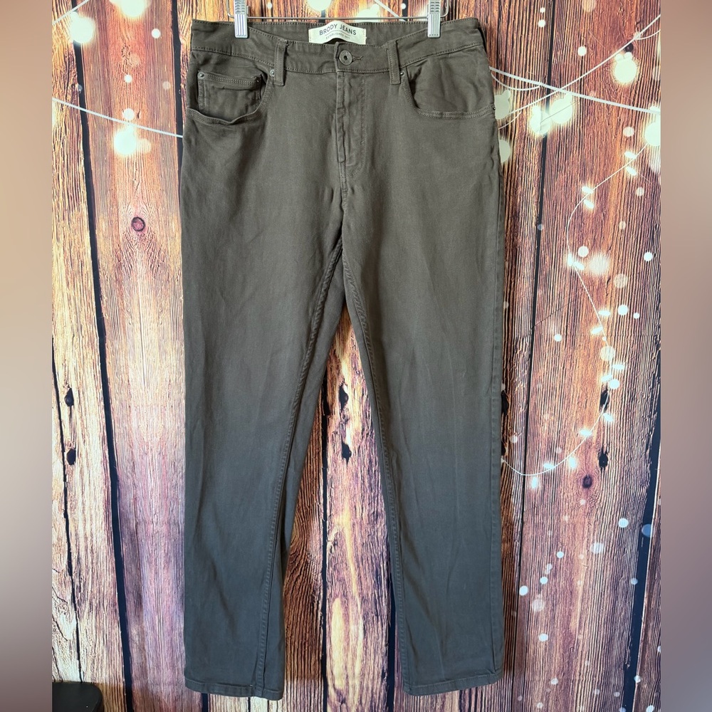 Brody Jeans Jackson Straight Fit Brown Denim Pants 32x32